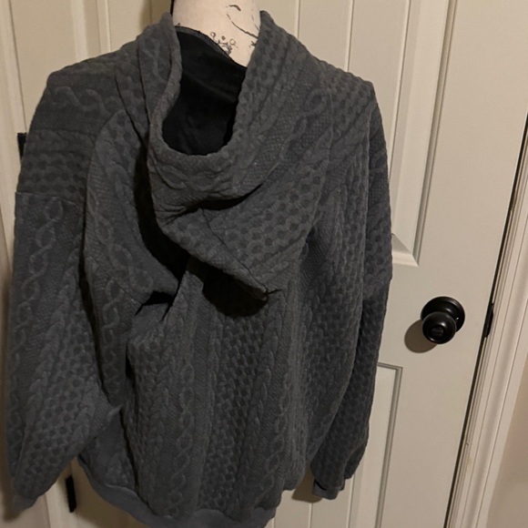 Gray Hooded Women's Top - Picture 2 of 4